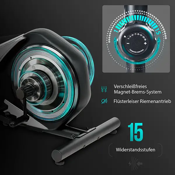 Crosstrainer CT 5: 
Effiziente Technik – sanfter Lauf

